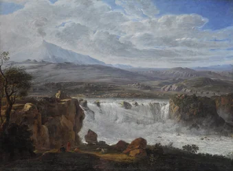 The Caracci Waterfall Near Aderno at the Foot of Mt. Etna